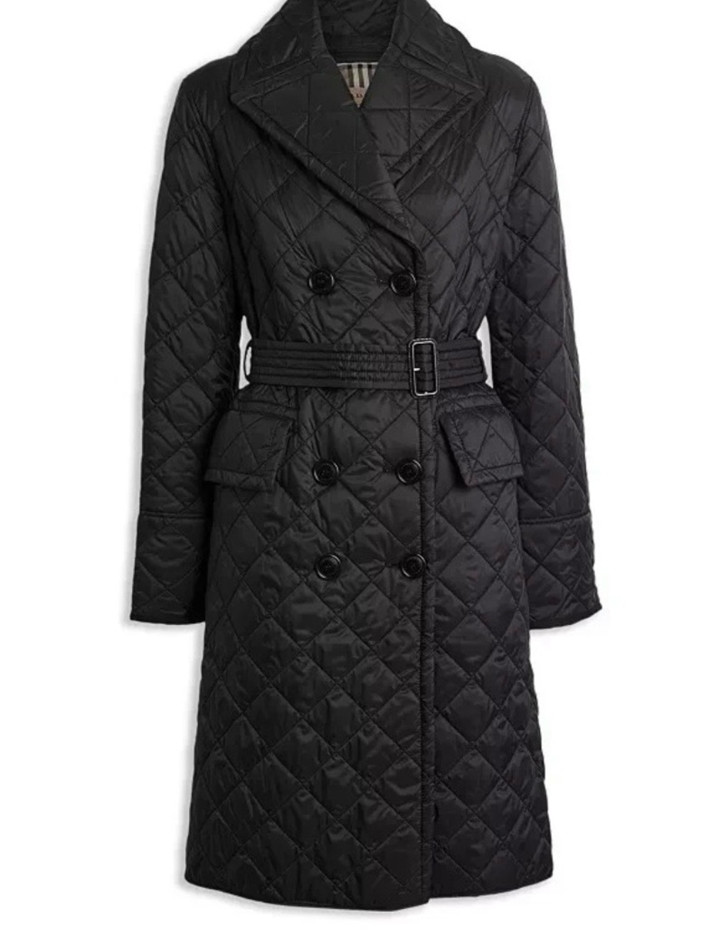 Burberry Double Breasted Trench Coat NWT Sz. M - Picture 6 of 15